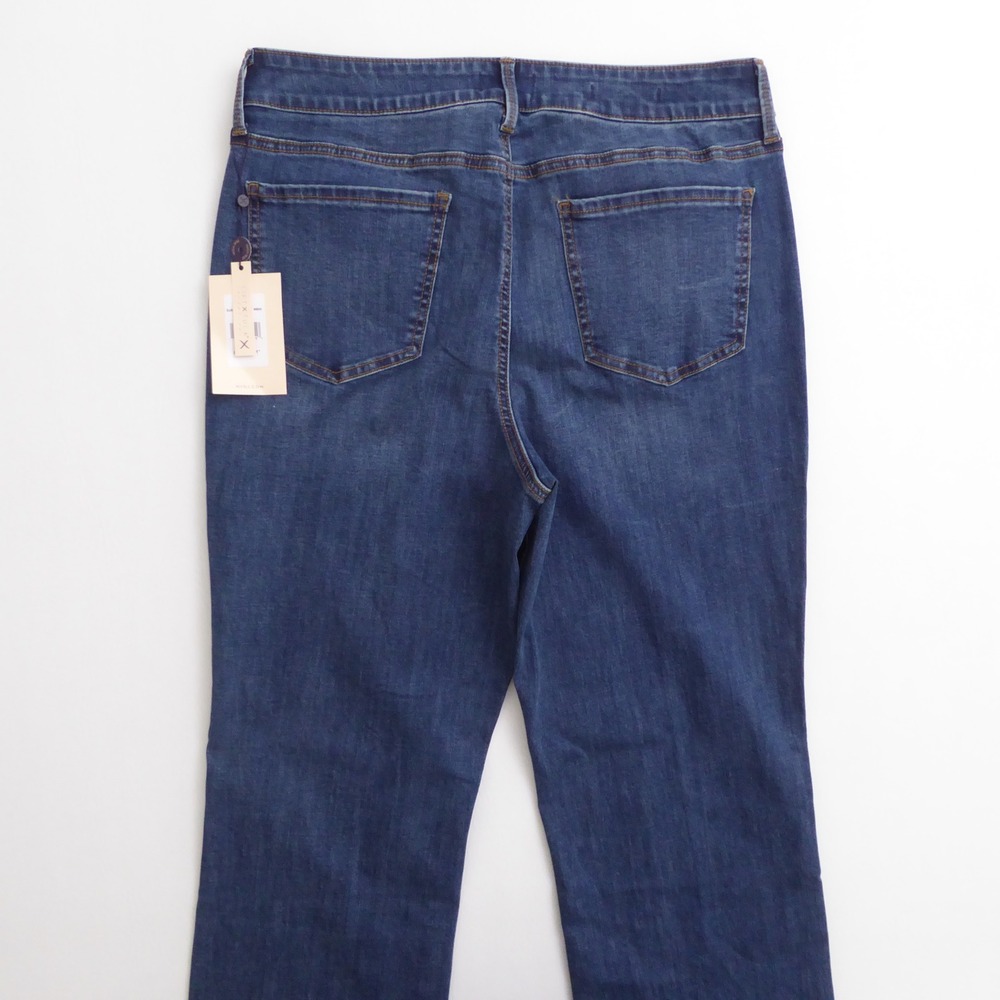 NYDJ Womens Jeans Presido Blue Ellison High Rise Straight Leg 12 - Picture 3 of 9